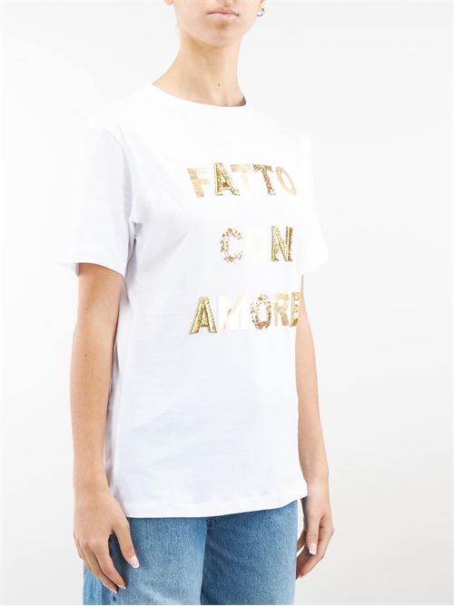T-shirt con stampa Fatto con Amore Giulia N GIULIA N | T-shirt | GE24022